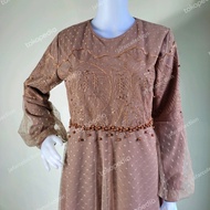 gamis gaun dress baju pesta kondangan muslimah terbaru 2021 kekinian 1 - hijau wardah xxl
