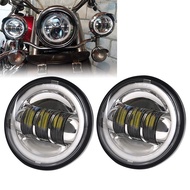 OVOVS 4.5 Inch LED Fog light 30w Motorcycle Driving Light with DRL halo for Harley