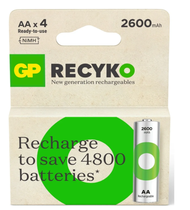 GP RECYKO RECHARGEABLE BATTERY & CHARGER SMART ENERGY AA / AAA / 9V / B423 / E211 / B441 / B631 / W4