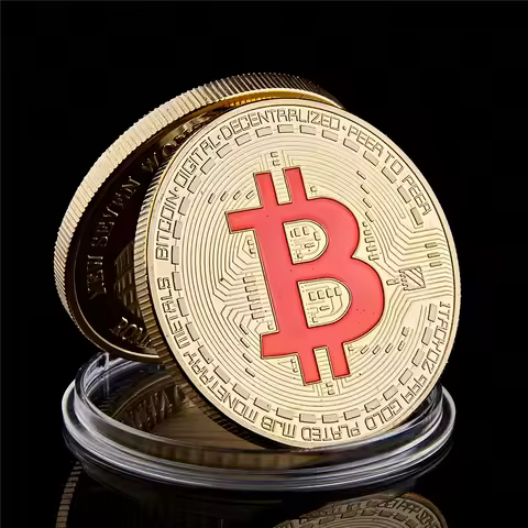 Bitcoin Coin Collectible Art Collection Metal Antique Imitation Physical Commemorative Casascius Bit