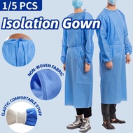 Non Woven Isolation Gown Disposable Thickened Isolation Gown PE/PP Gaun Pengasingan Bukan Tenunan