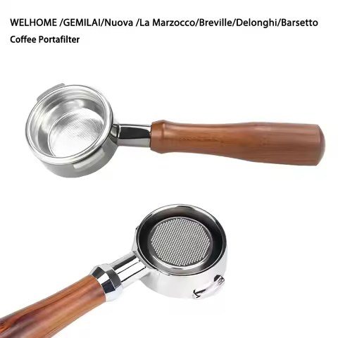 Bottomless Coffee Portafilter, WELHOME, GEMILAI, Nuova, La Marzocco, Breville, Delonghi, Barsetto, 5