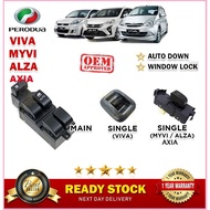 SC76  Suis tingkap produa AUTO DOWN OEM Fitting Perodua Myvi Alza Viva Axia Main Power Window Switch