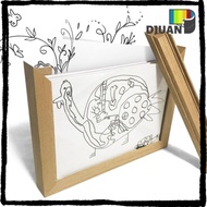 DUOJUAN Photo Frame, Memorial Changeable Wooden Kids Art Frame, Creative Rotatable Family Portraits 