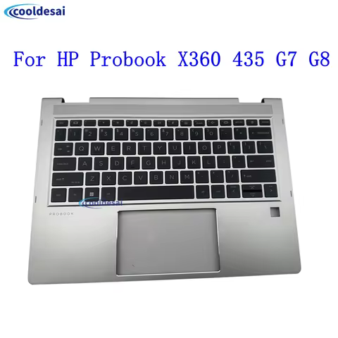 New Original Laptop US Keyboard Cover For HP Probook X360 435 G7 G8 Laptop Palmrest with Backlit Key