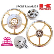 KAWASAKI ORIGINAL SPORT RIM GOLD + BRAKE HUB + SPROCKET HUB AR125 AR 125 ENKEI ORIGINAL SPORT RIM GO