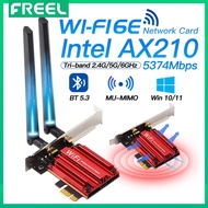 WiFi 6E Intel AX210 Tri-Band PCI-E Wireless Bluetooth 5.3 Network Card 2.4GHz/5GHz/6GHz 802.11AX AX210NGW Wi-Fi For PC AX200NGW