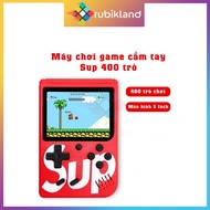 Máy Chơi Game 4 Nút Cầm Tay Box Sup 400 Game In 1 Plus Trở Về Tuổi Thơ Đồ Chơi Trẻ Em Xe Tăng Đua Xe