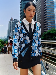 เสื้อคาร์ดิแกนพิมพ์ลาย POMELO สุดเก๋ / Novel POMELO Printed Cardigan