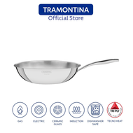Tramontina Grano 28cm Wok 18/10 Stainless Steel/Fully Clad/Induction