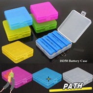 PA-HOME Battery , 4 AA AA Plastic 18650 Battery Box,  Anti-slip Coloful Battery Holder Storage 18350