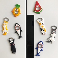 【Shipment Within 24 Hours】 Cute 3d Cartoon Bottle Opener Fridge Magnet Beer Cap Lifter Creative Nord