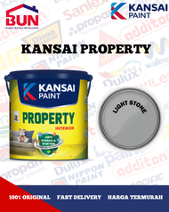 CAT TEMBOK KANSAI PAINT PROPERTY INTERIOR 5KG - LIGHT STONE