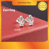 Original 925 Silver CZ White Stones Earring (312625) | Subang Batu CZ Putih Perak 925 | Ready Stock