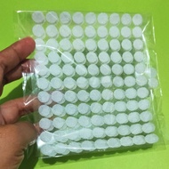 100 pairs of 1cm Round Adhesive Velcro Stickers | 10mm Velcro Dot Sticker 100 pairs Tape HOOK and Lo