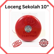 Loceng Sekolah/ Kilang/ Asrama 10' Heavy Duty Metal Alarm Bell (RED)