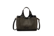 Hilly Jovie Straw Weave Top-Handle Bag