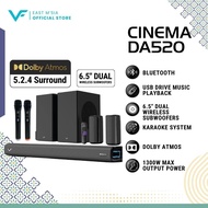 Vinnfier VF Hyperbar Cinema DA520 1300W Dolby Atmos 5.2.4 with Bluetooth Karaoke System Speaker Soun