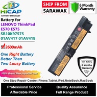 HICAP LENOVO Laptop Battery SB10K97575 01AV417 01AV418 2600mAh for LENOVO ThinkPad E570 E575 E570C