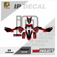 KAWASAKI KLX BF DECAL STICKER VARIATION OF GRAPHIC MOTIFS MOTORCYCLE DECAL KLX BF 03 CUSTOMkawasaki 