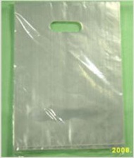 ☆╮Jessice 雜貨小鋪╭☆PP 透明 打洞 手提 塑膠袋 購物袋 單款 50入 (共 3種 尺寸)