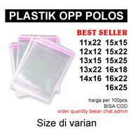 Kantong Plastik OPP PP Packing Baju Uk 35x39 - 30x37 - 28x35 - 25x35 - 22x27 - 21x27 Kemas Produk