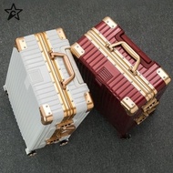 ZF Luggage Alloy Suitcase Large Capacity Luggage Suitcase 20/22/24/26/28 Inch Golden Luggage