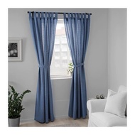 IKEA LENDA Curtains with tie-backs