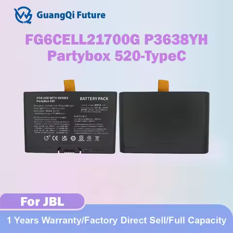 New Replacement Battery For JBL PartyBox 520/PartyBox 720/Boombox 4 FG6CELL21700G 5000mAh 21.6V (Typ