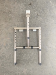 Tangga lipat tangga menempel pada dinding penyangga braket paduan aluminium