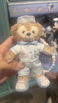 香港🇭🇰迪士尼🏰Duffy and Friends 海軍風毛絨鑰匙圈 新貨✨