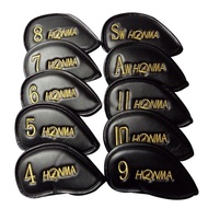 New HONMA Golf Headcover PU Irons Golf Head Cover 4-11 S A Unisex Yellow or Red Clubs Head Cover Free Shipping