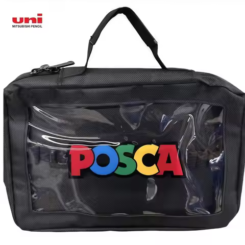 New Uni Posca Portable Carry Bag Zipper Case with Handle for Posca PC-1M 3M 5M Marker Pen Organizer 