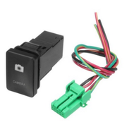 Công tắc có chữ đèn led 4 dây Bật Tắt camera  trước sau lùi hành trình 12V cho xe hơi ô tô Toyota nú