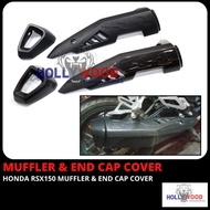 HONDA RSX 150 EXHAUST COVER MUFFLER PROTECTOR END CAP CARBON RSX150 WINNER-X COVER TEPI EKZOS MOTOR