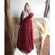Fashion Muslim | Gamis HASNA MAXY dress baju muslimah remaja cewek rempel polos model simpel elegan