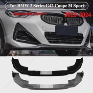 For BMW 2 Series G42 220d 218i 220i 230i M240i xDrive Coupe M Sport 2022-2024 Front Bumper Lip Split