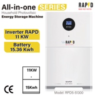 RAPD All-in-one Series Hybrid Inverter 11KW + Battery LiFePO4 15.36kWh อินเวอร์เตอร์ + แบตในตัว