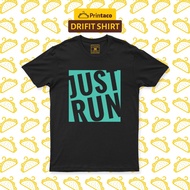 Printaco Drifit Shirt: Just Run Runner Men's Sports t shirt