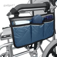 GDT Wheelchair Side Bag Portable Armrest Pouch Organizer Bag Stroller Hanging Bag Large Capacity Storage Bags
