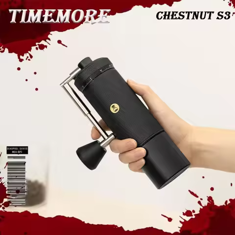 IN Stock Timemore Chestnut S3 Manual Coffee Grinder External Adjustment 0.015mm / S2c890 Burr Inside