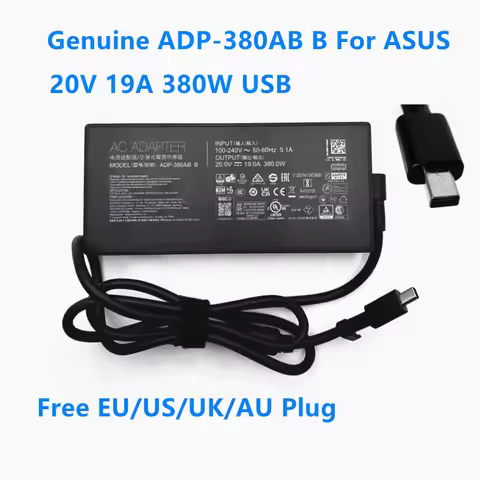Genuine ADP-380AB B 20V 19A 380W AC Adapter For ASUS ROG Strix SCAR 18 G835LX G835LW 16 G635LX G635L