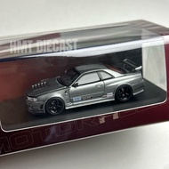 (READY STOCK) MOTORHELIX 1/64 Nissan Skyline GT-R (R34) Nismo CRS Version - Gun Metal