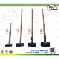 999  4LB/8LB/12LB/16LB CONSTRUCTION HAMMER / HEAVY DUTY SOLID SLEDGE CANE HAMMER / TUKUL BESAR ROTAN