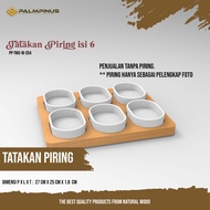 204 Palmpinus Serving Plate Coaster/ Plate Tray Contents 6 25 cm x 27 cm |11 cm x 7 cm | Plate Holde