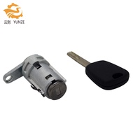 9170.R5 LEFT DOOR LOCK BARREL WITH ONE KEY WITHOUT GROOVE FOR OLD PEUGEOT 307 OSXY