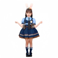 Judy Officer Children's Skirt Hat Children's Clothing Lolita Judy Rabbit cosplay Costume Same Style 