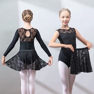 Dance Costume Children's Practice Costume Autumn Girls Long-Sleeved Chinese Dance Ballet Dress Presc