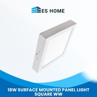 18W SURFACE MOUNTED PANEL LIGHT SQUARE WW