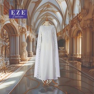 EZE FASHION Offwhite bridal dress exclusive dress muslimah 9126
